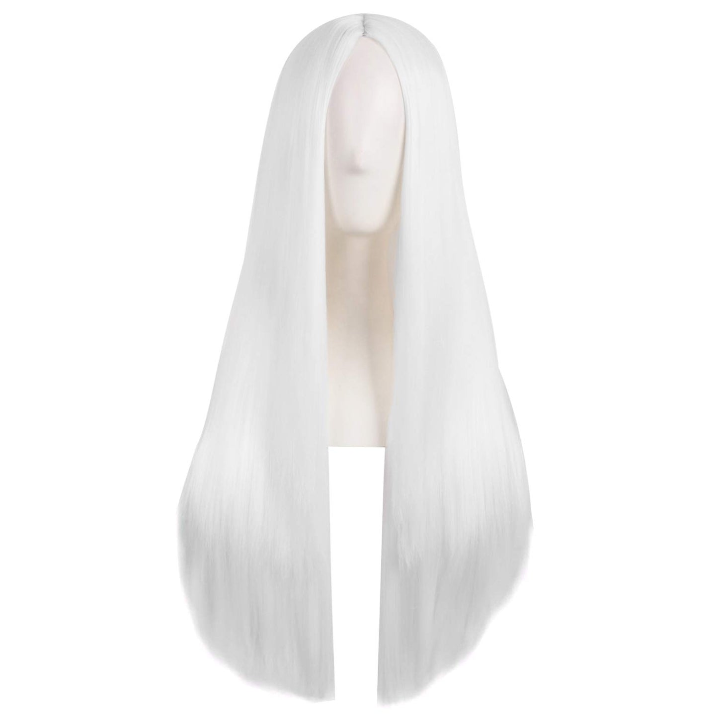 Hollaween Wgs, Long Straight Synthetic wig for Party, 30" Middle Part Straight Wigs