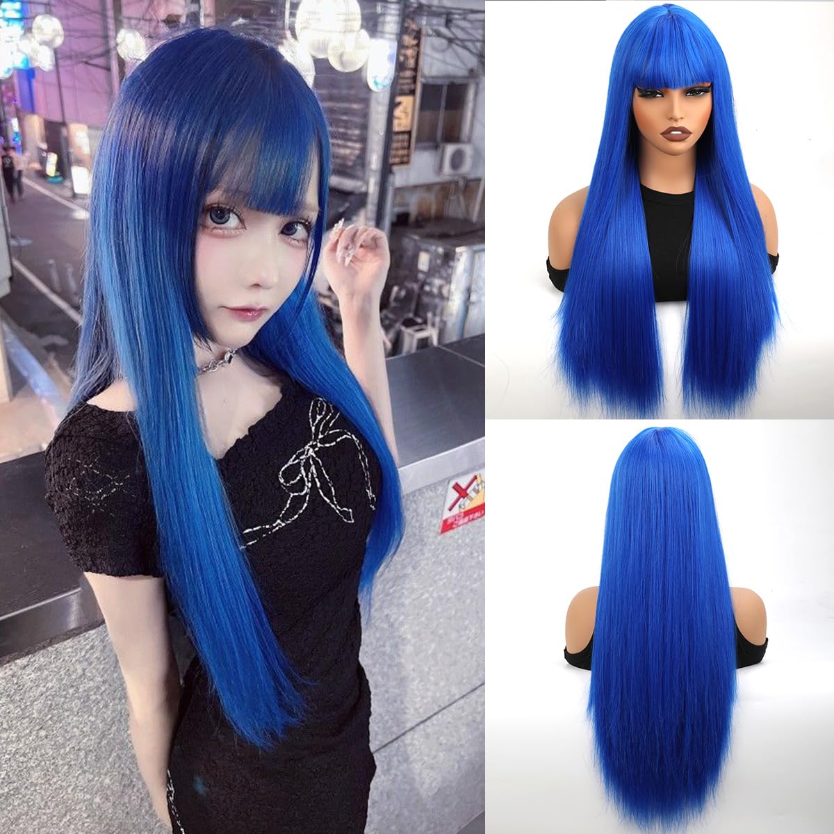 XC CLOUDS color synthetic wig
