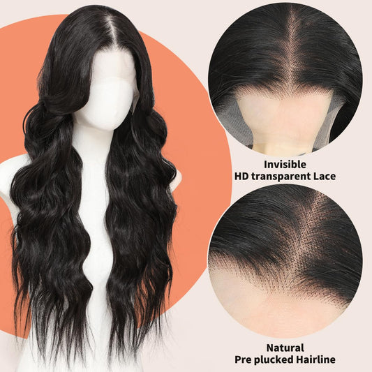 Long Wavy Synthetic Lace Front Wig