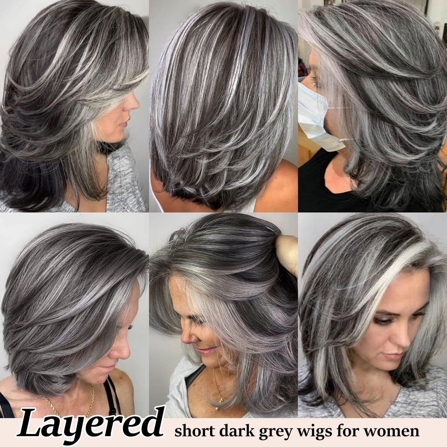 Grey wig