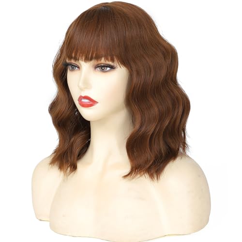 Natural-Looking Synthetic Wig Short Wavy Wig for Women for Party Hollaween Cosplay