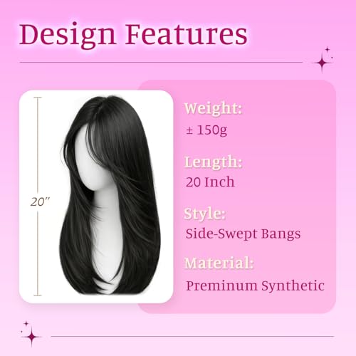 Octall Hair Toppers for Women with Thinning Hair, 20 Inch Synthetic 360° 3D Clip-In Topper, Straight Layered Wiglet Adds Natural Volume & Full Crown Coverage