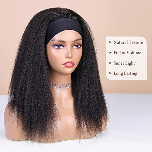 Kinky Straight Headband Wig