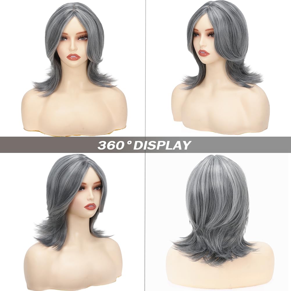 Short Wig for Women Curly Hair Lady Costume Cosplay Wig