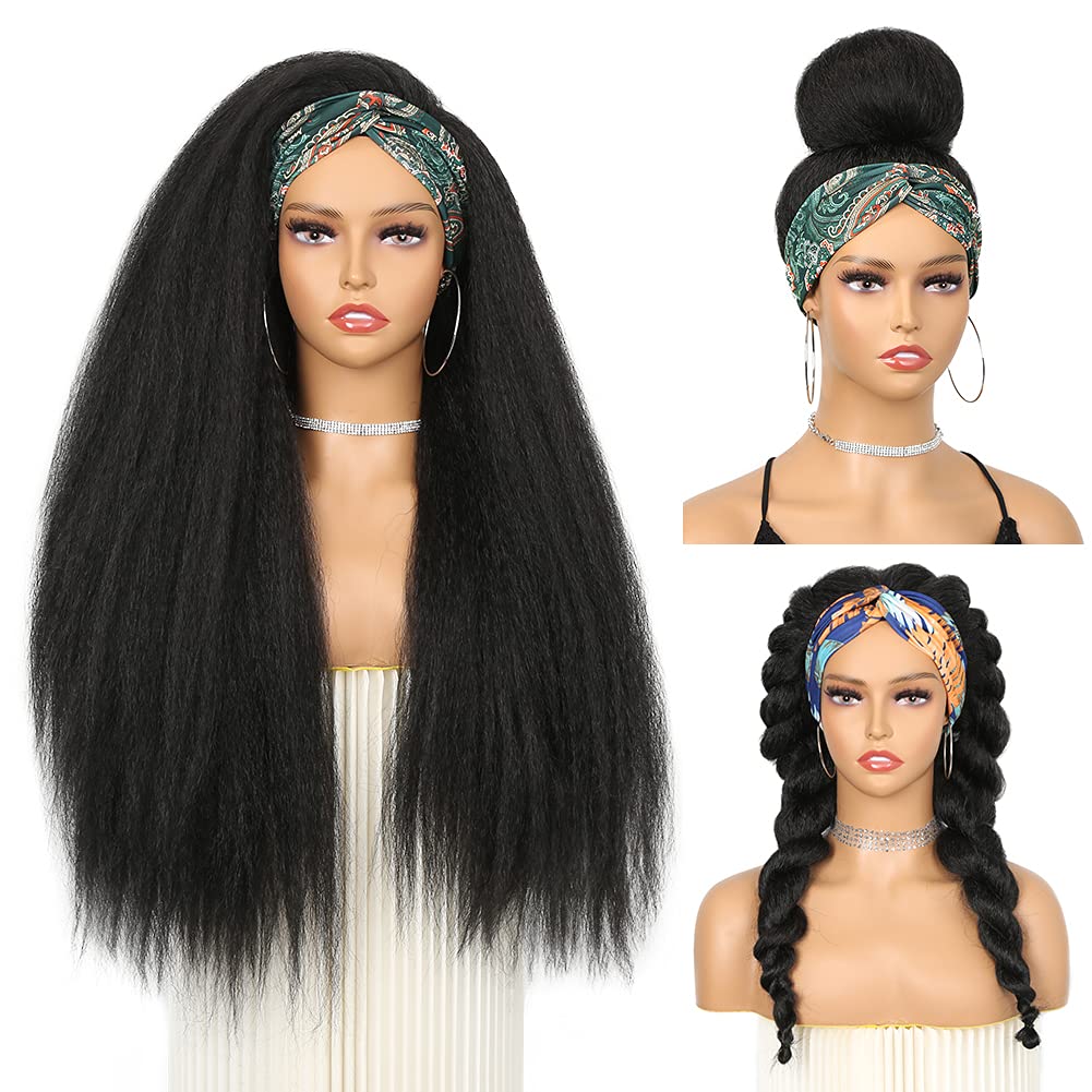 Kinky Straight Headband Wig