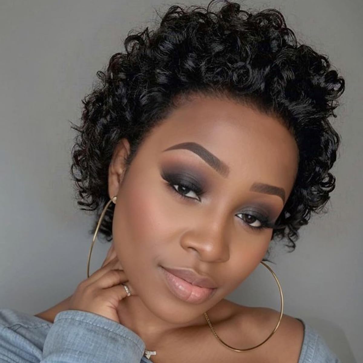 Short Pixie Cut Lace Front Wigs Human Hair