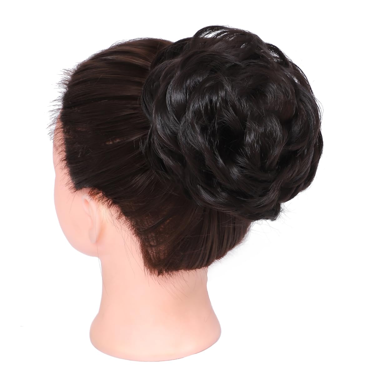 Rose bud Messy Bun Hair Pieces For Women HHUJ Natural Hair