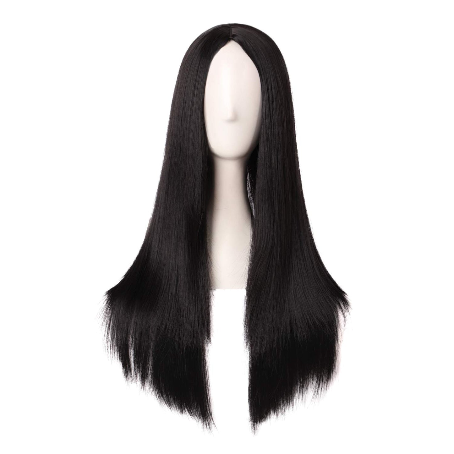 Hollaween Wgs, Long Straight Synthetic wig for Party, 30" Middle Part Straight Wigs