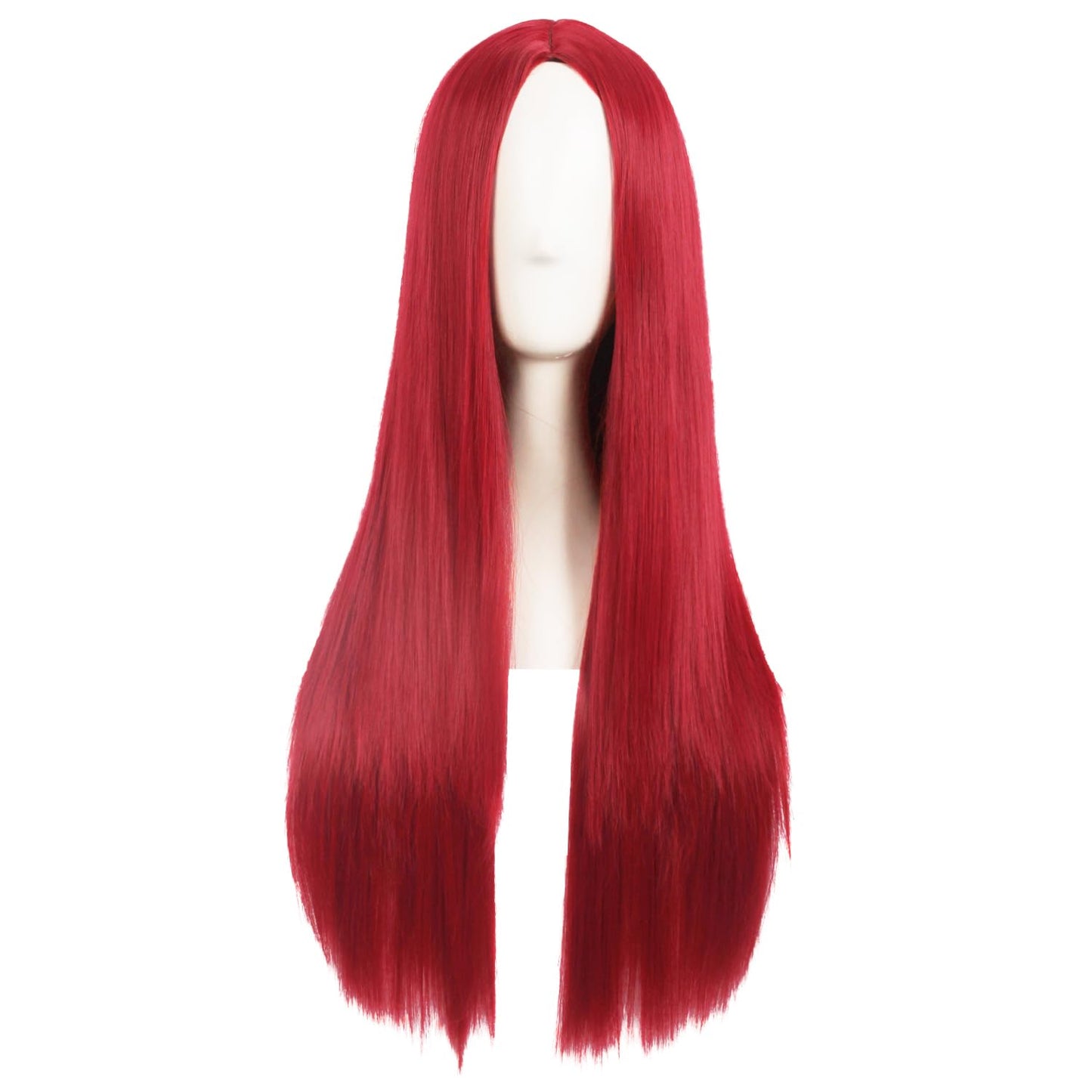 Hollaween Wgs, Long Straight Synthetic wig for Party, 30" Middle Part Straight Wigs