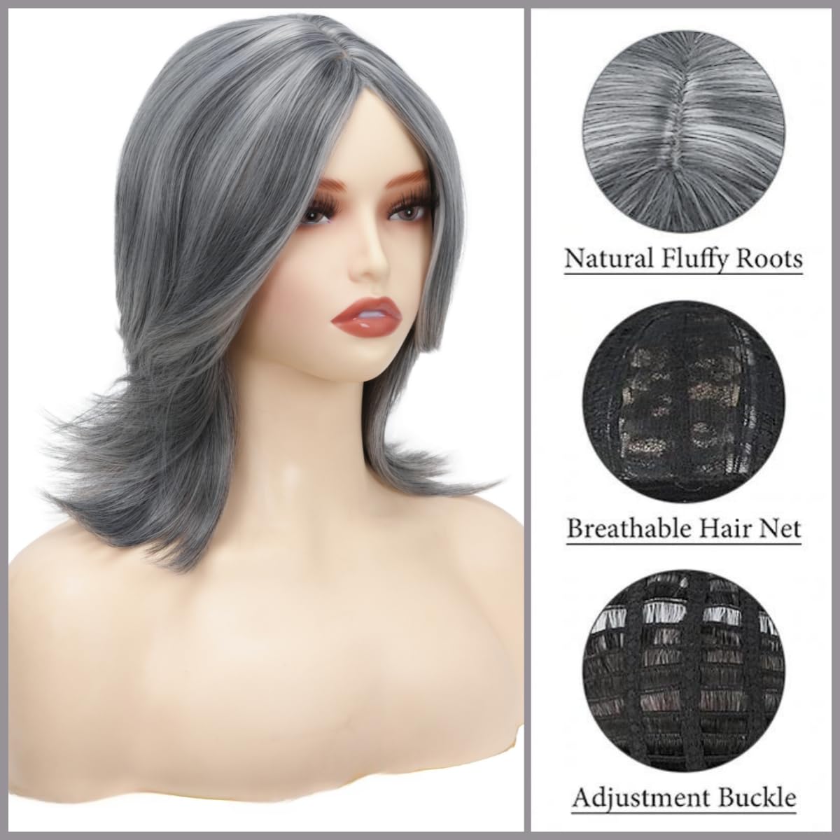 Short Wig for Women Curly Hair Lady Costume Cosplay Wig