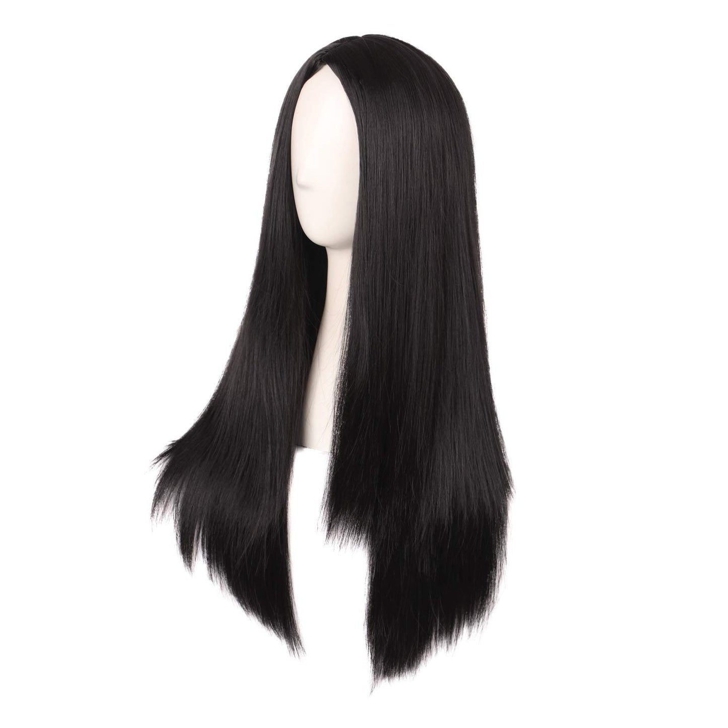 Hollaween Wgs, Long Straight Synthetic wig for Party, 30" Middle Part Straight Wigs