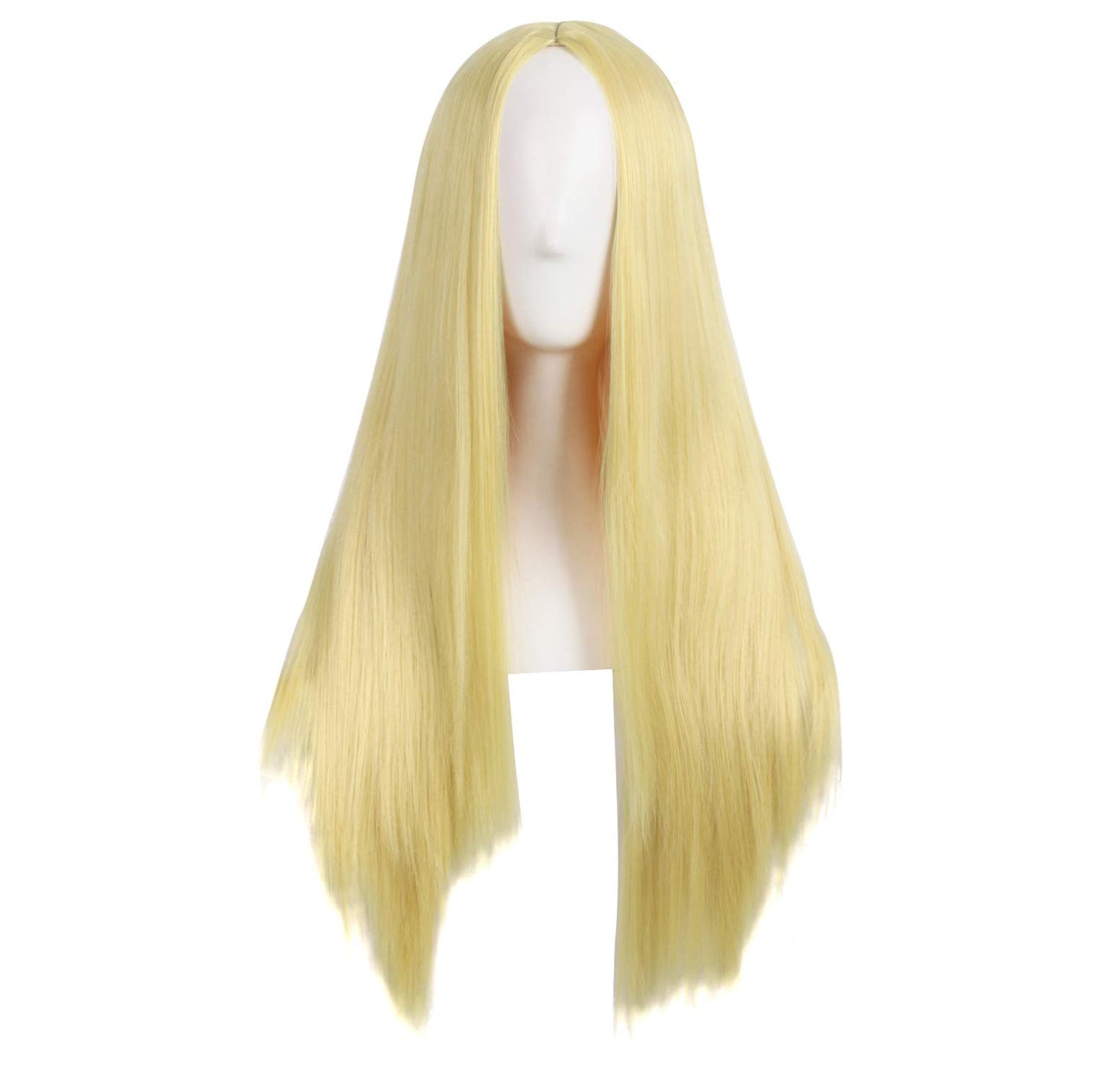 Hollaween Wgs, Long Straight Synthetic wig for Party, 30" Middle Part Straight Wigs