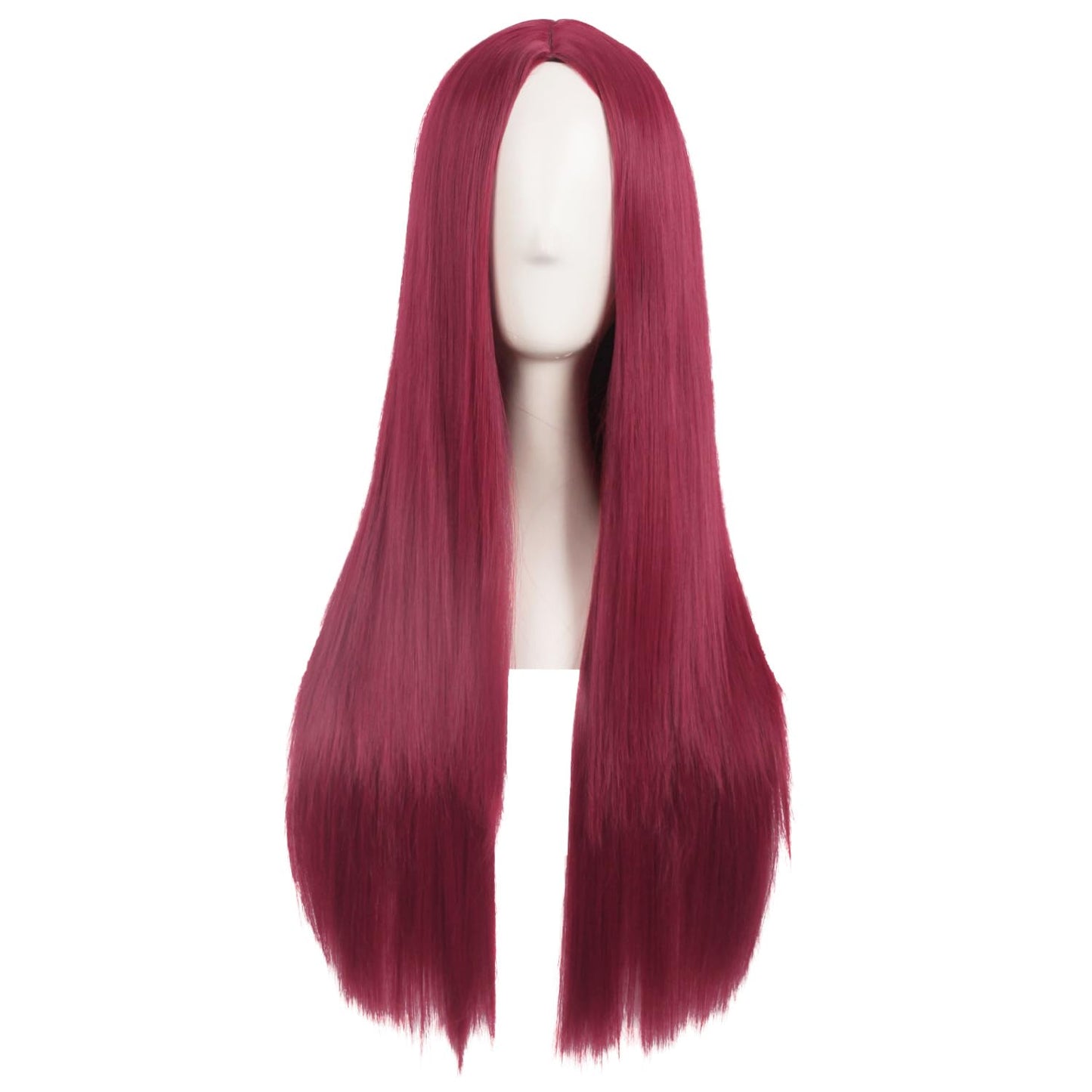 Hollaween Wgs, Long Straight Synthetic wig for Party, 30" Middle Part Straight Wigs