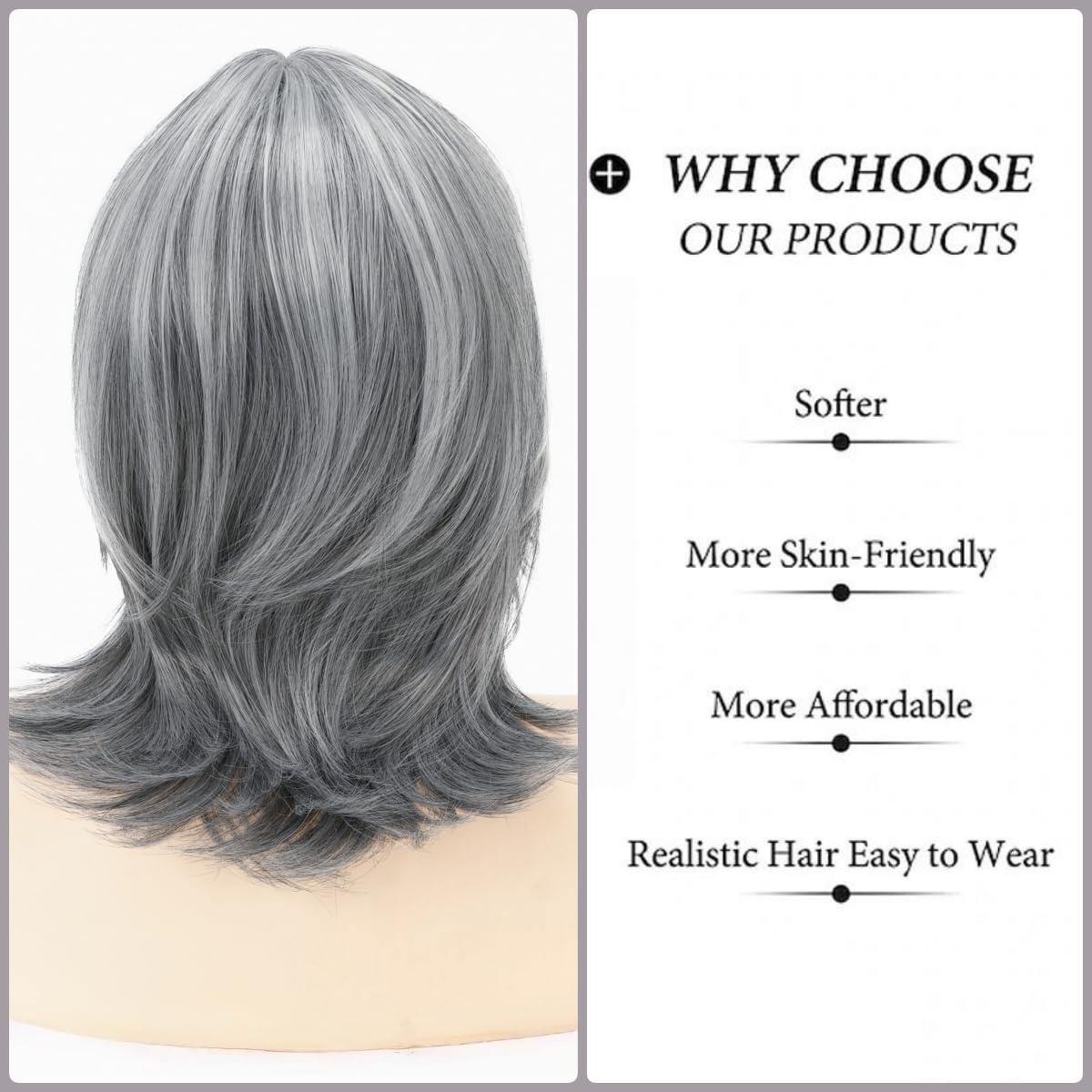 Short Wig for Women Curly Hair Lady Costume Cosplay Wig