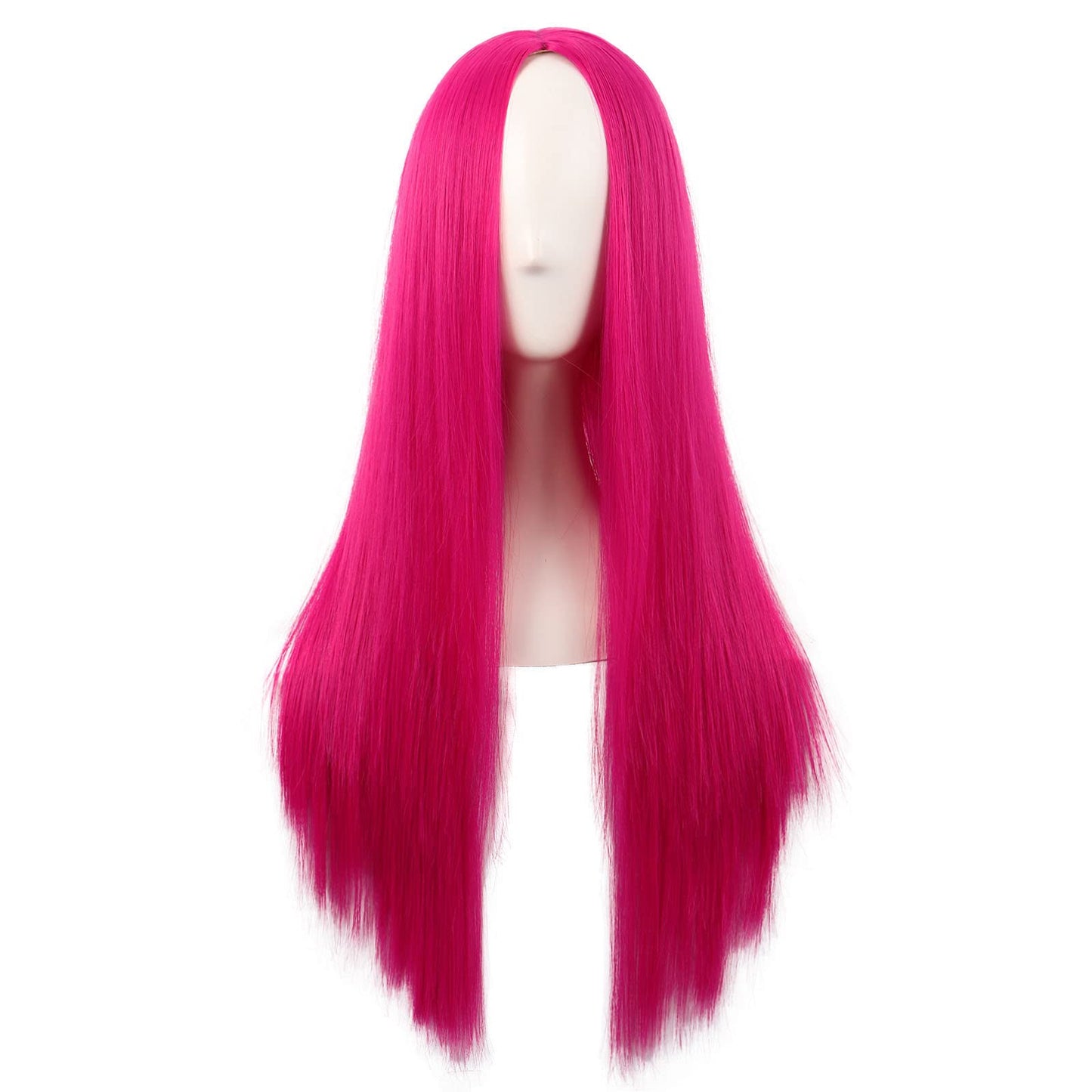 Hollaween Wgs, Long Straight Synthetic wig for Party, 30" Middle Part Straight Wigs