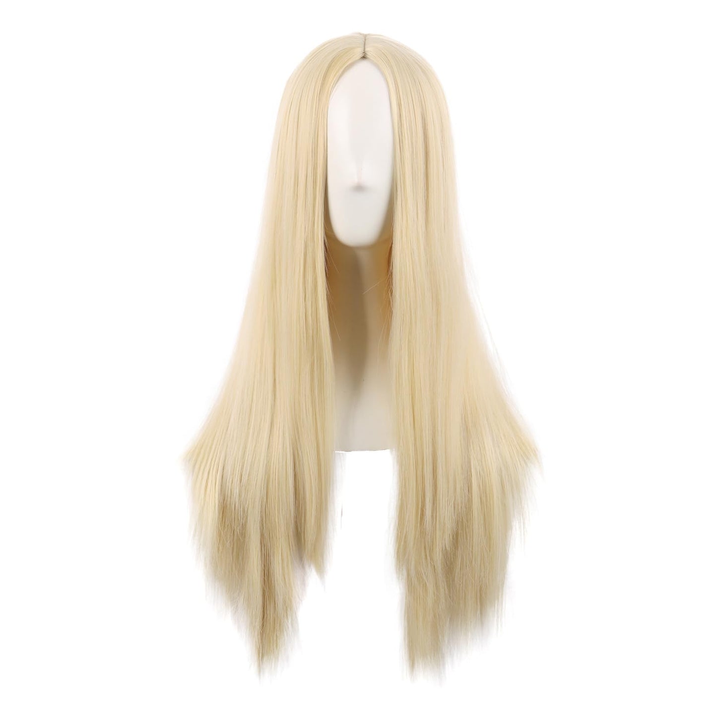 Hollaween Wgs, Long Straight Synthetic wig for Party, 30" Middle Part Straight Wigs