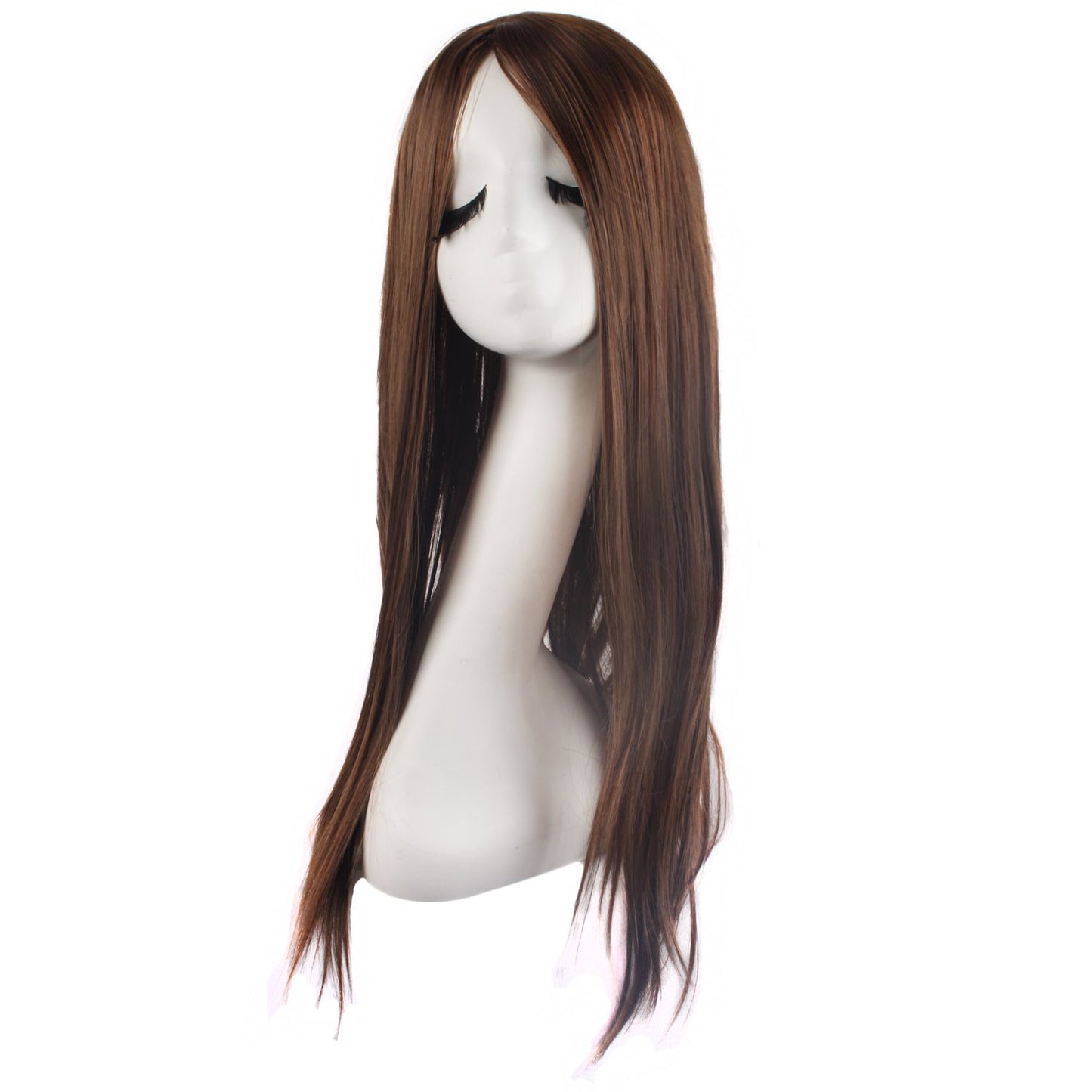Hollaween Wgs, Long Straight Synthetic wig for Party, 30" Middle Part Straight Wigs
