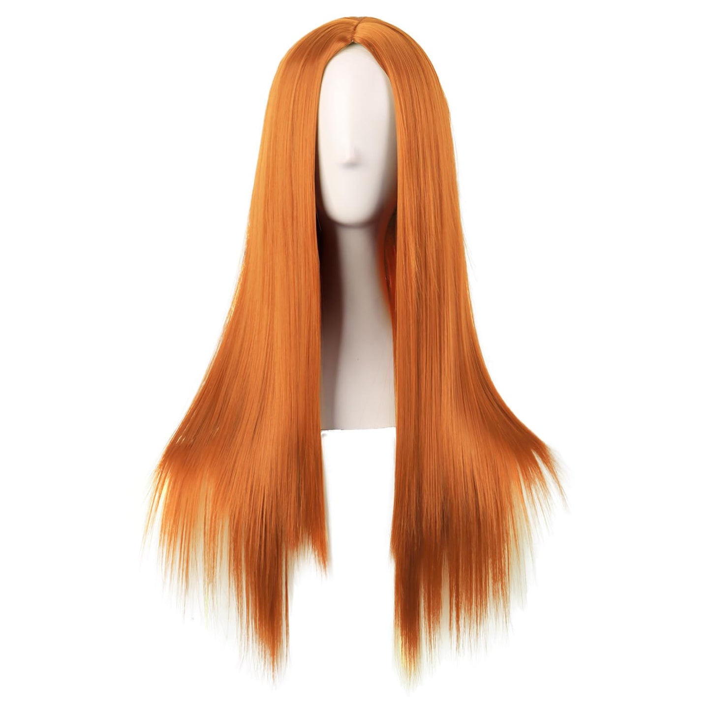 Hollaween Wgs, Long Straight Synthetic wig for Party, 30" Middle Part Straight Wigs