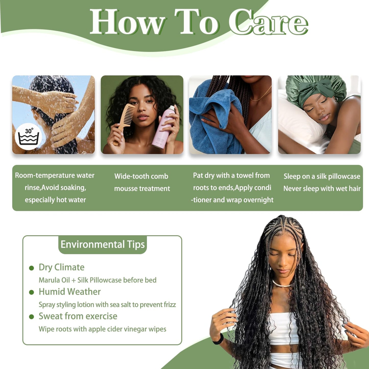 Human Braiding Hair for Boho Braids