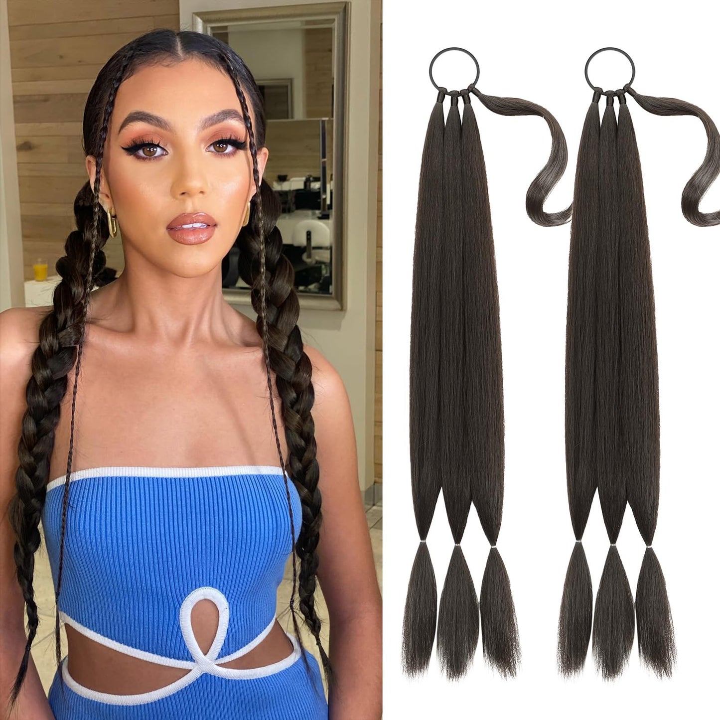 Braided Ponytail Extension for Women