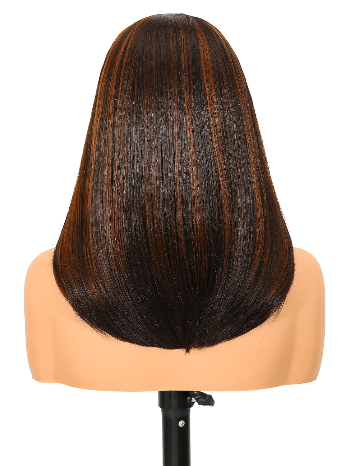 Long Straight U Part Wigs for Women black long wig Layered Haircut V Part Wig Yaki Straight Synthetic Half Wig Clip In Hair Glueless Daily Use