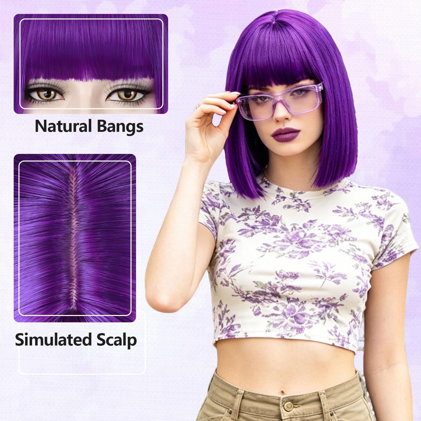 Synthetic Bob Wig for Women Girls