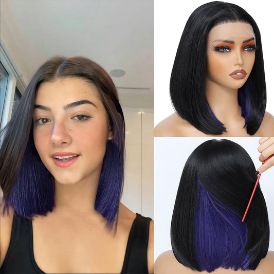 Synthetic bob wig short skin friendly synthetic wig for women