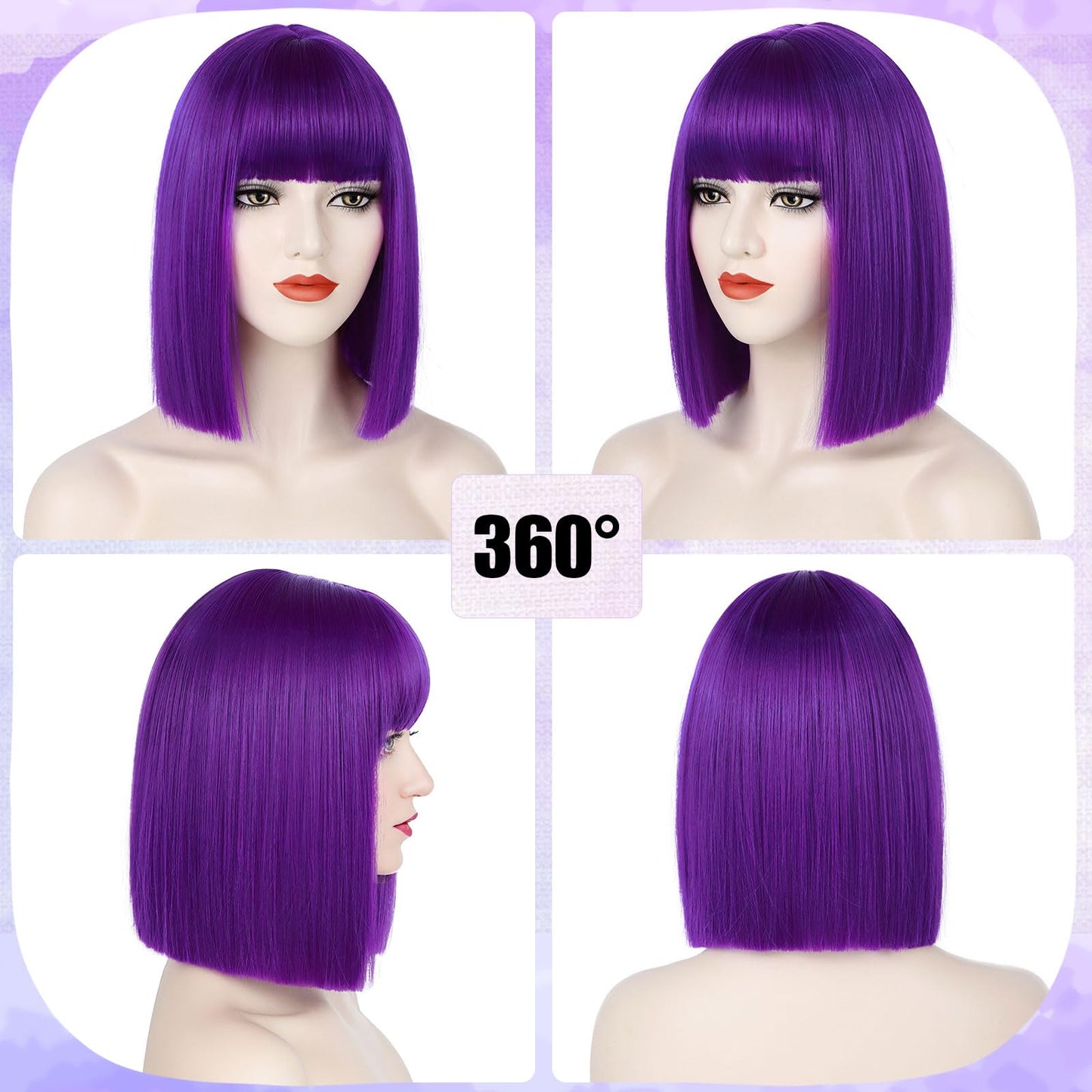 Synthetic Bob Wig for Women Girls