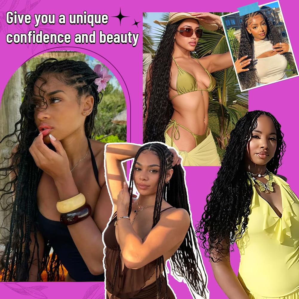 100 Percent Human Boho Braiding Hair Deep Wave Bulk Boho Hair for Braiding Curly Bundles Human Hair for Boho Braids Wet and Wavy Braiding Hair Extension No Weft