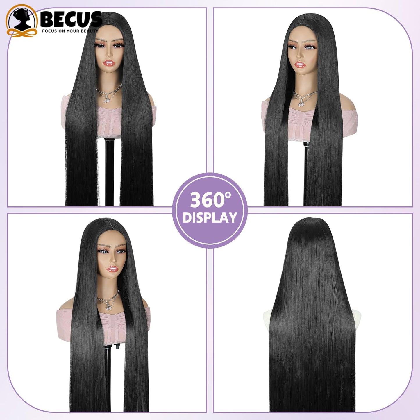 Lace Front Wig for Women Glueless Pre Plucked Natural Hairline Heat Resistant Hair Wig for Daily Wear Date Night Party Cosplay Wedding