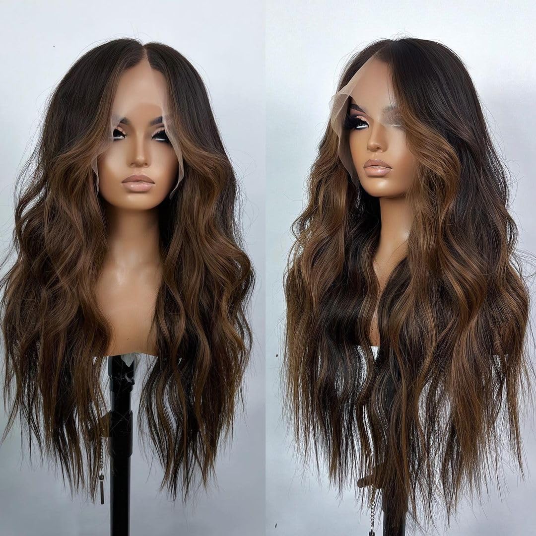 Long Wavy Synthetic Lace Front Wig
