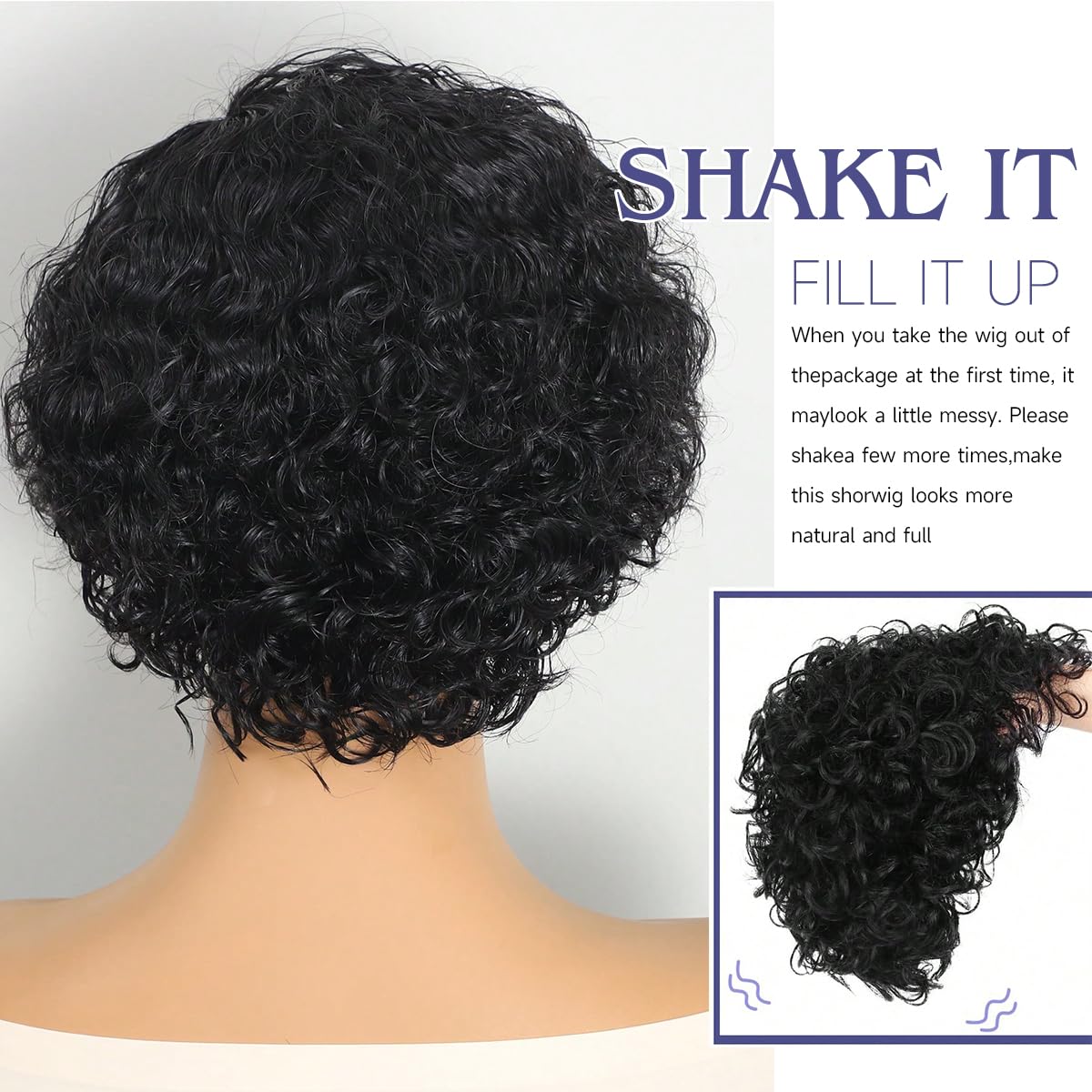 Short Pixie Cut Lace Front Wigs Human Hair