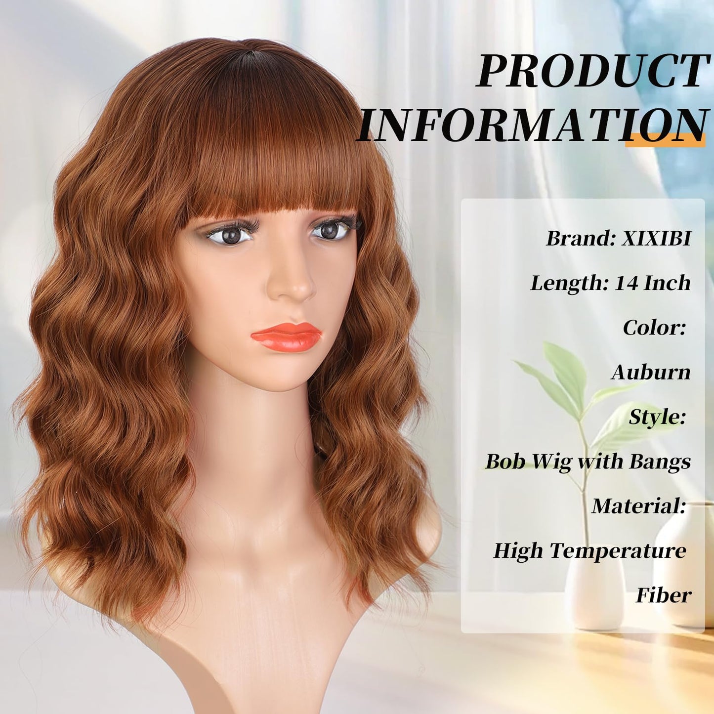 Short Bob Wigs with Bangs for Women for Daily Party Use