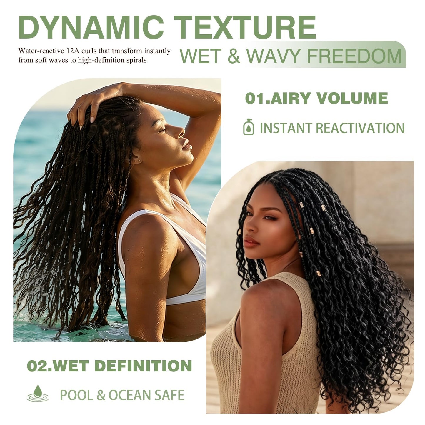 Human Braiding Hair for Boho Braids