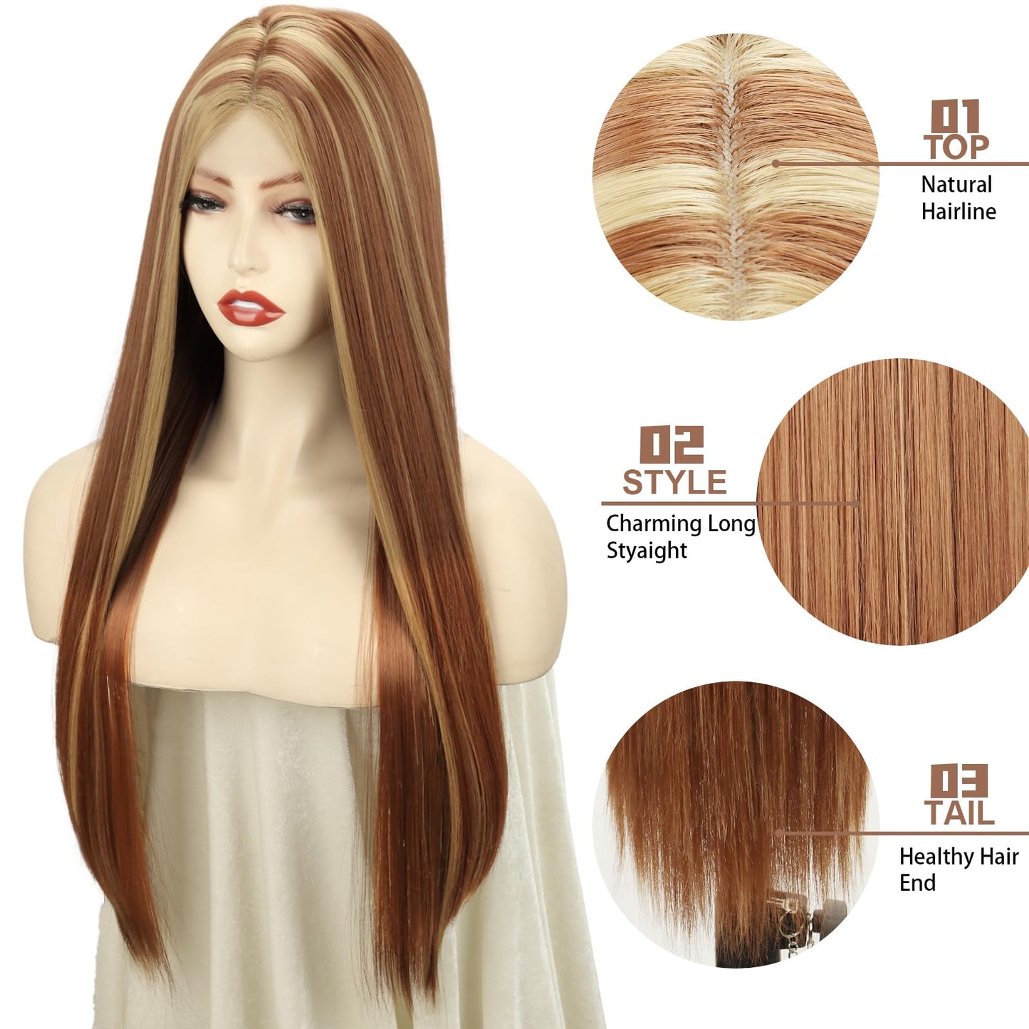 Long Straight Synthetic wig