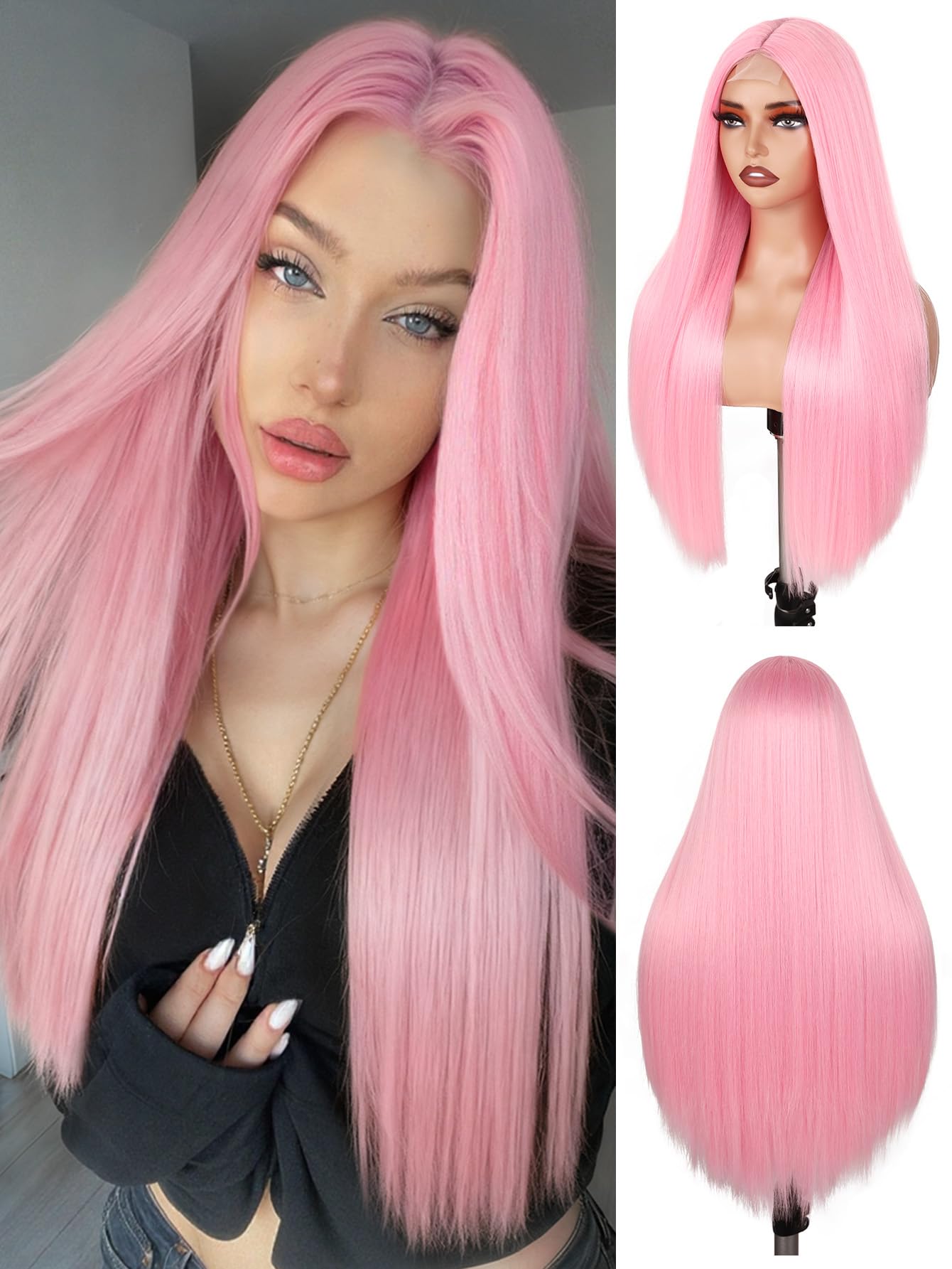 FAVE Straight Colorful Wig for Women