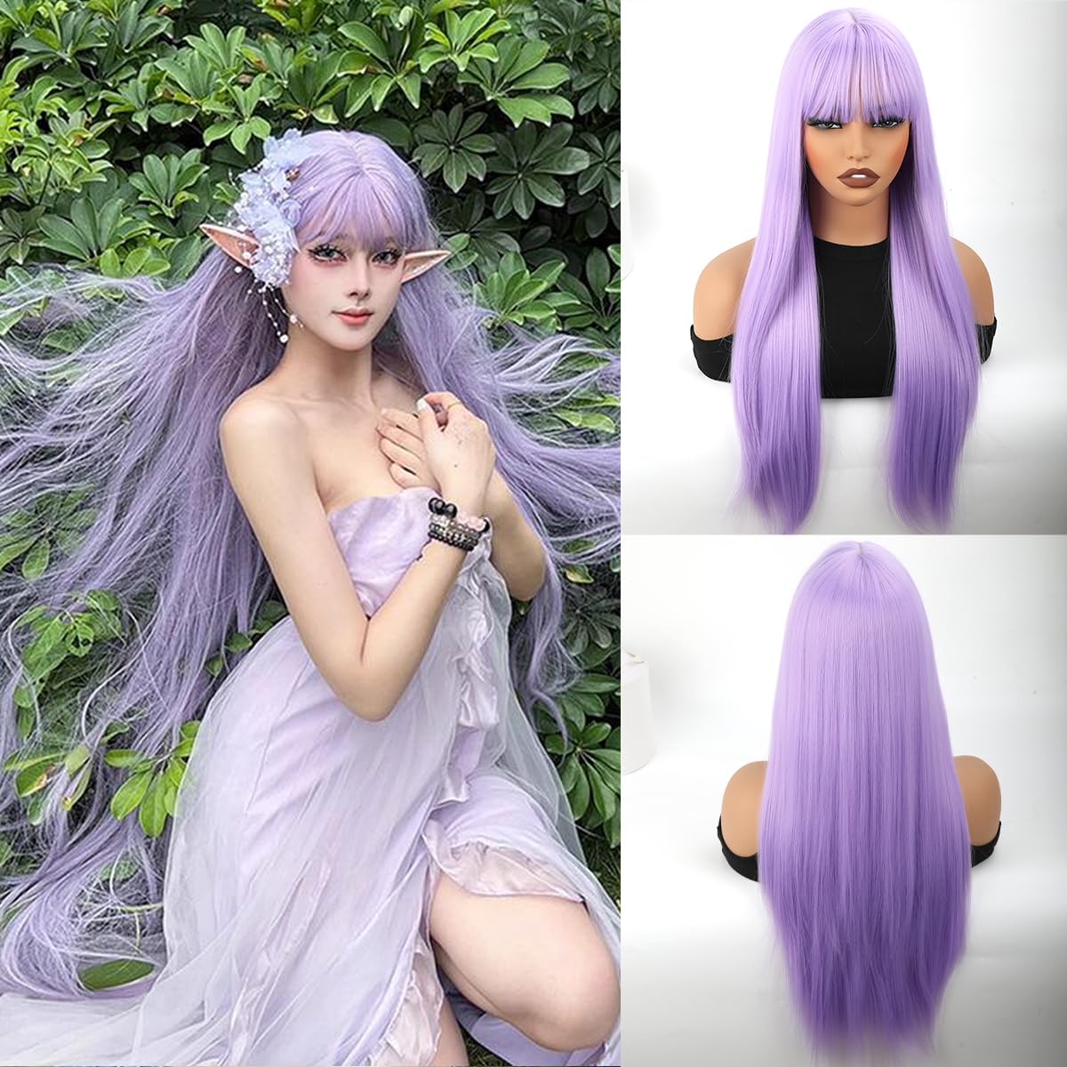 XC CLOUDS color synthetic wig