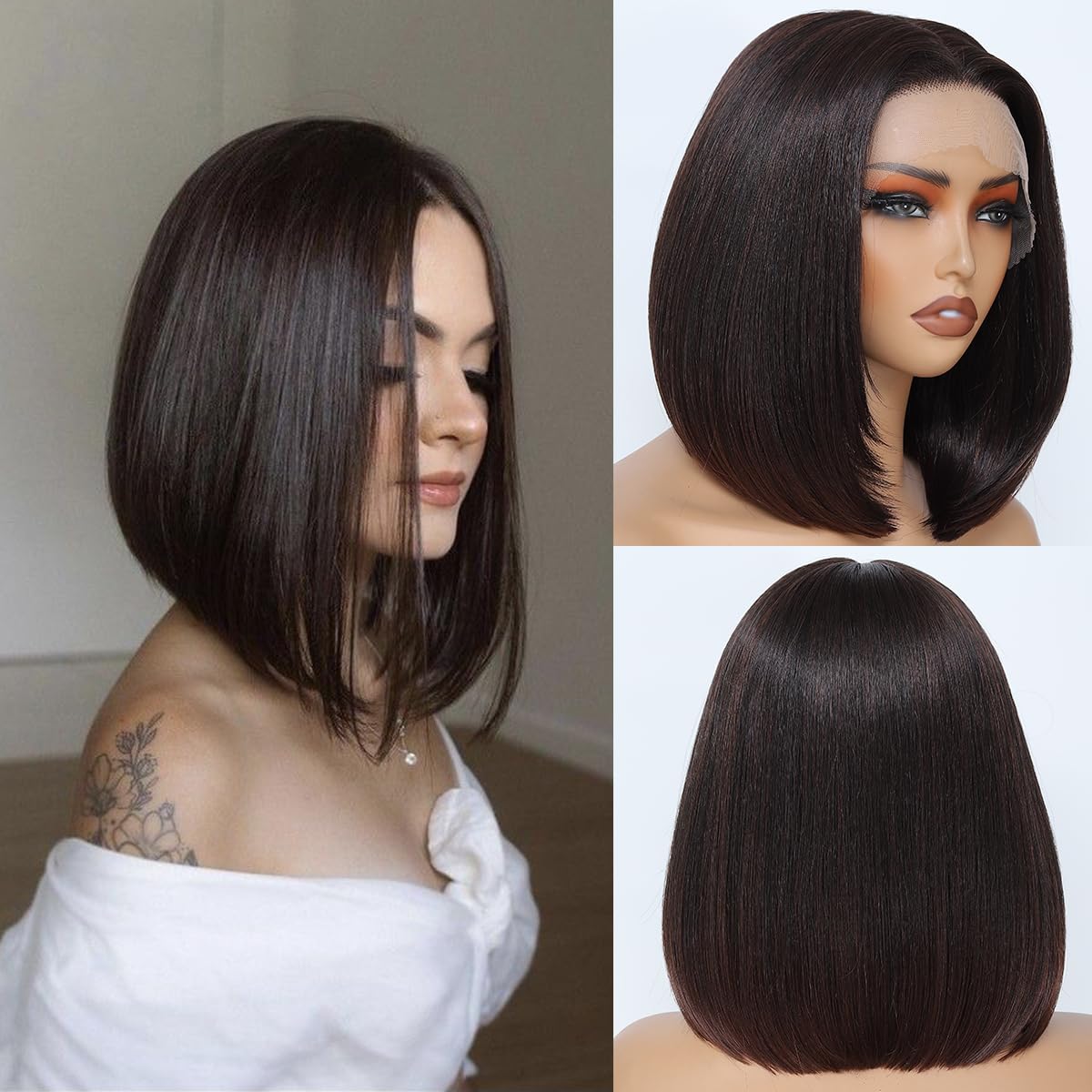 Synthetic bob wig short skin friendly synthetic wig for women
