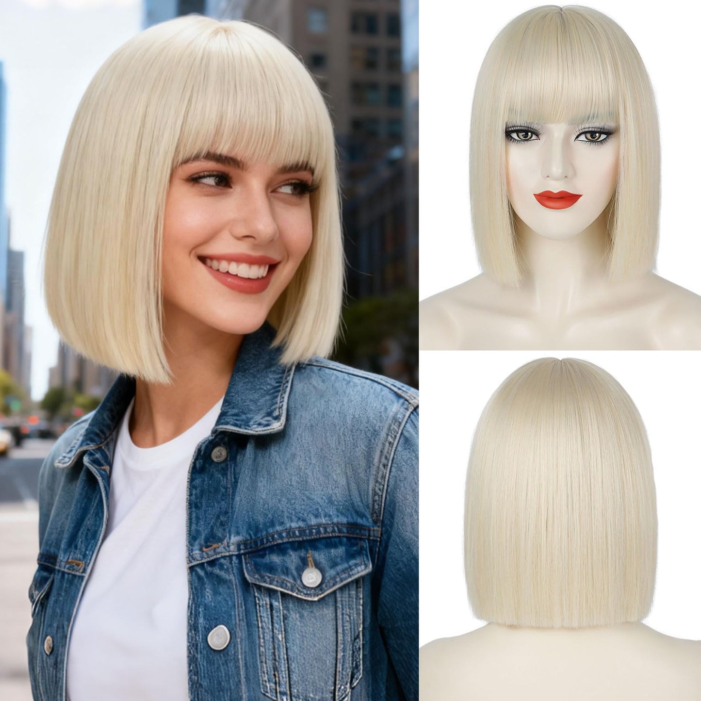 Synthetic Bob Wig for Women Girls