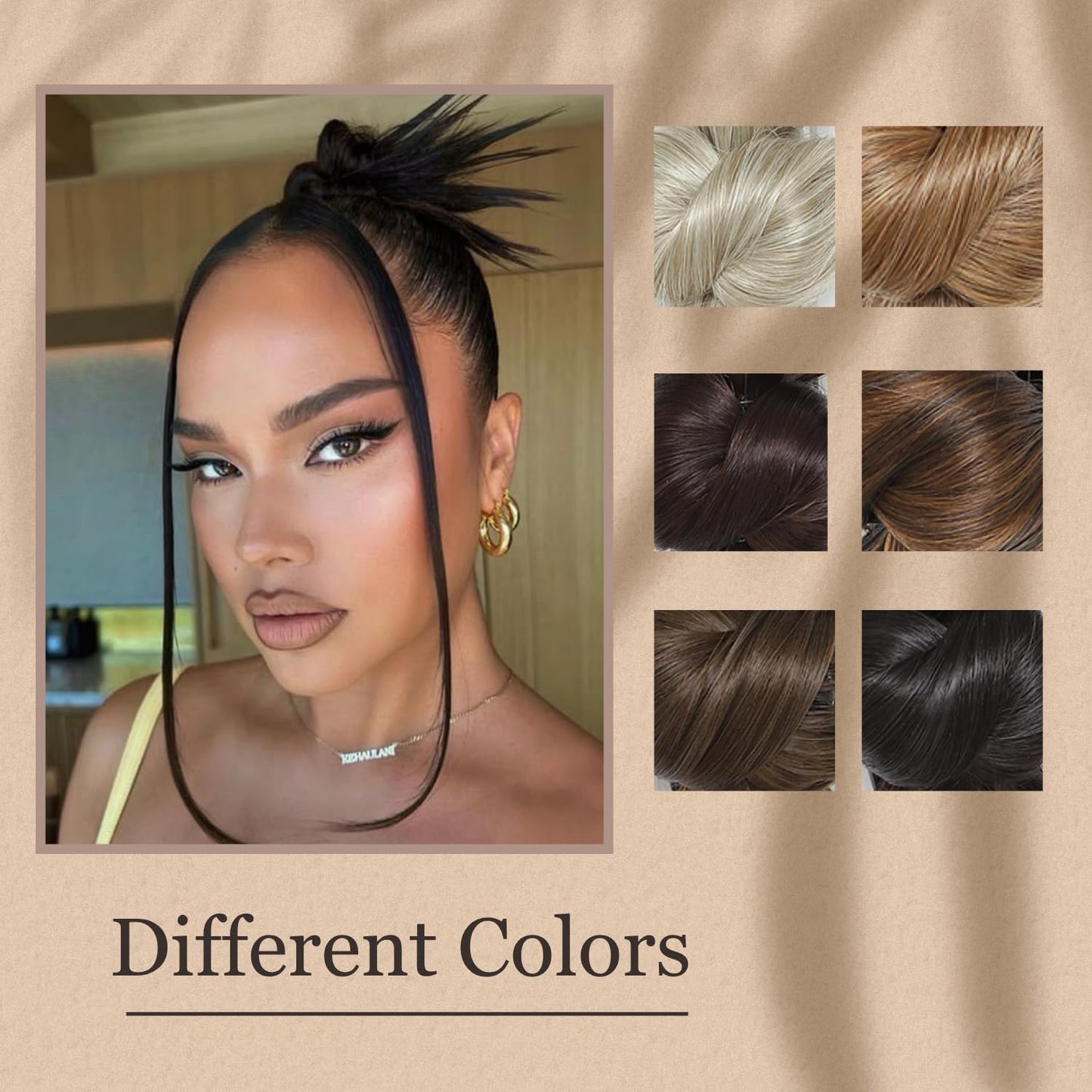 Bun Hair Piece for Women Clip-On Feathered Bun Wig,Hgyugrf Messy Bun Hair Piece with Claw Clip Short Ponytail Hair piece for Thin Hair