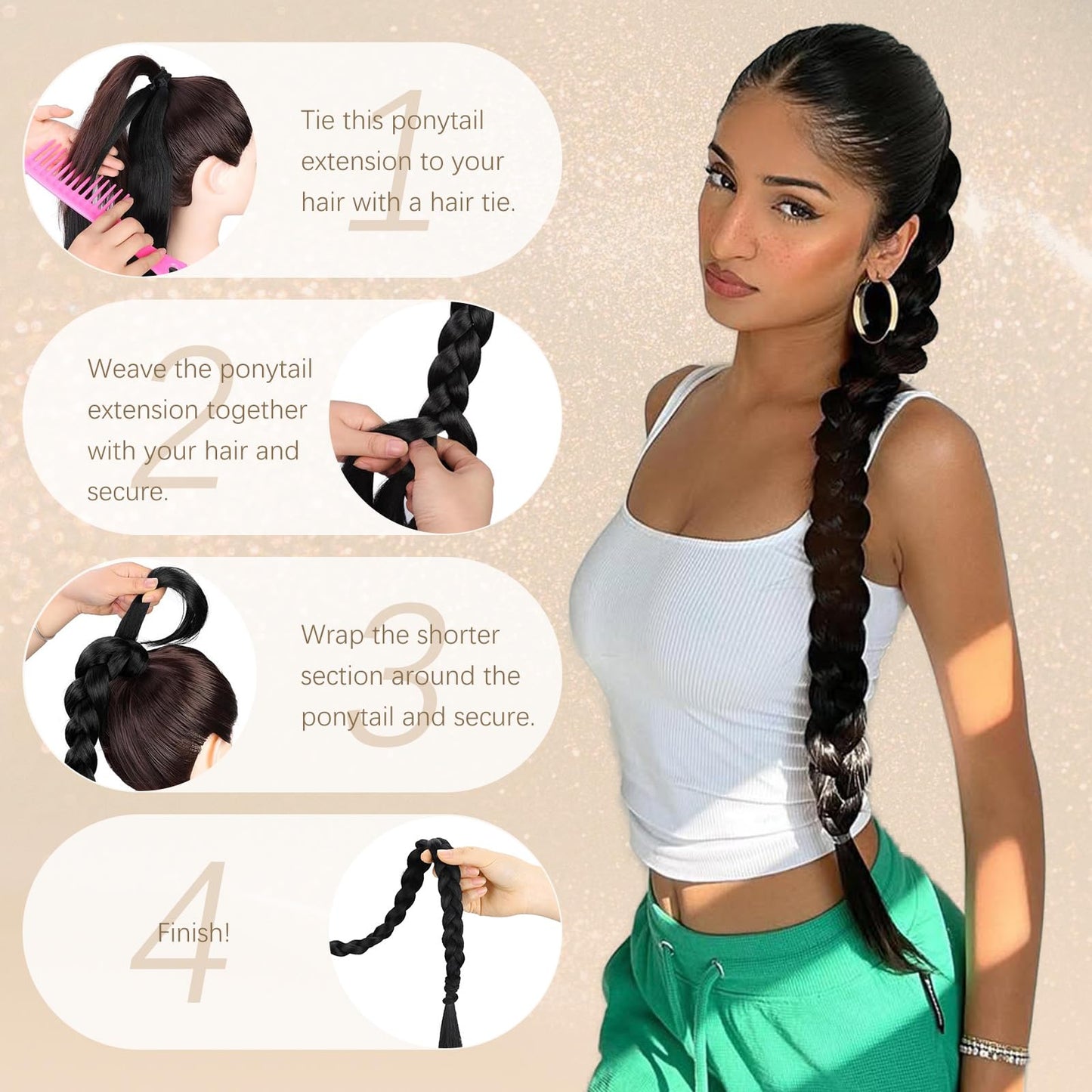 Braided Ponytail Extension for Women