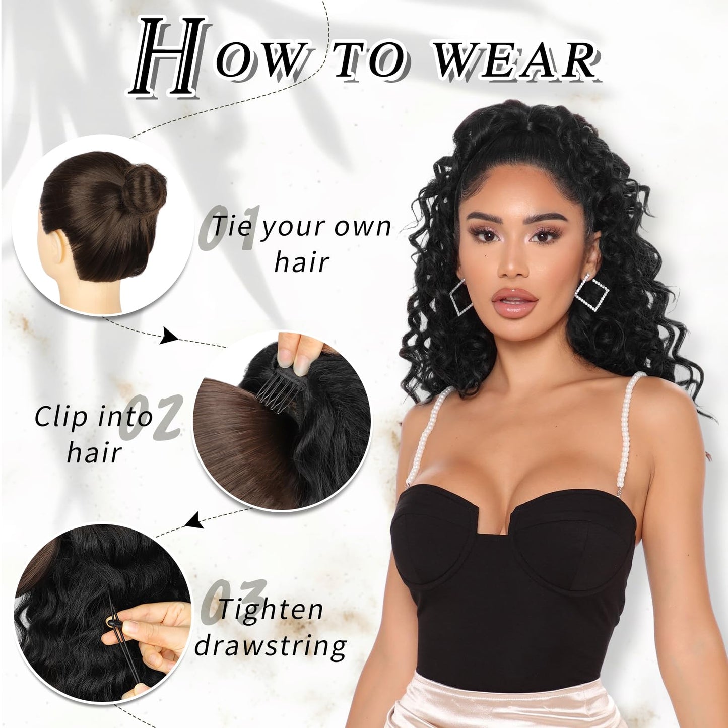 Ponytail Extension Drawstring Ponytail for Daily Use