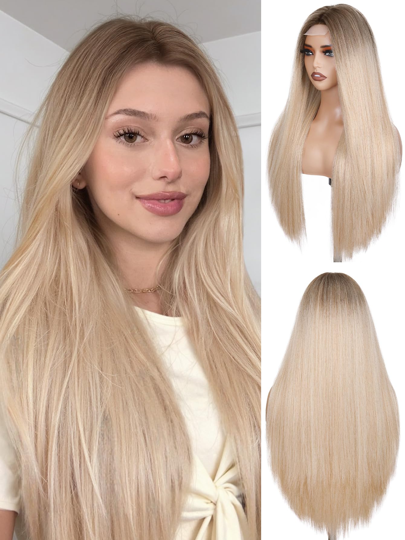 FAVE Straight Colorful Wig for Women