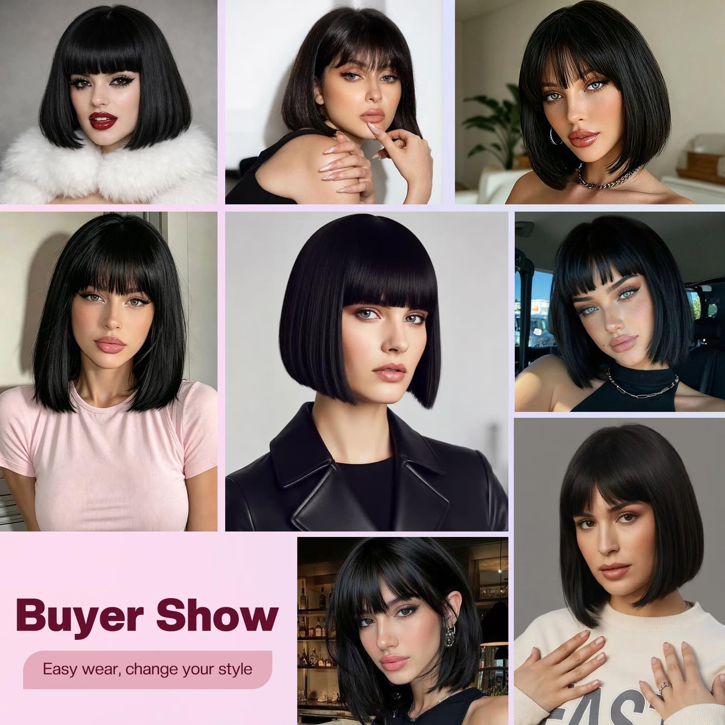Short Straight Bob Wig