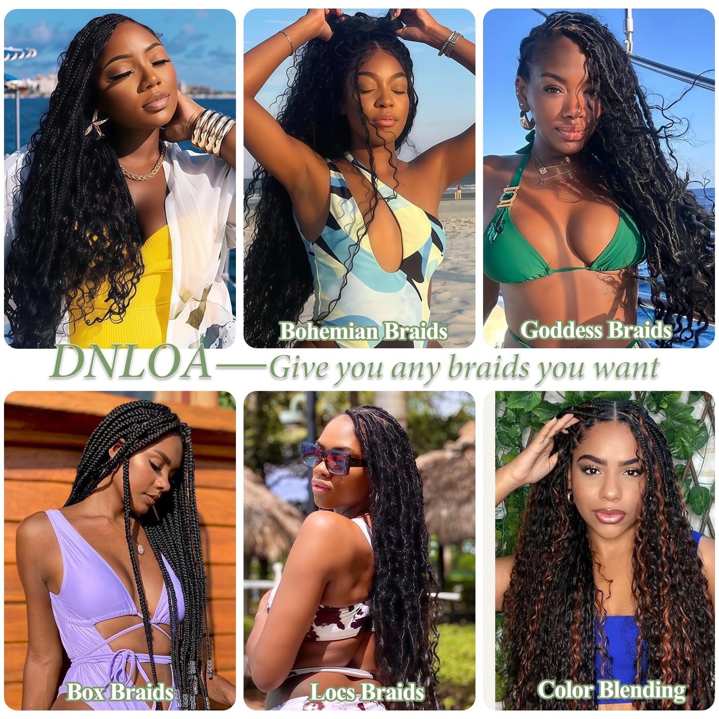 Human Braiding Hair for Boho Braids