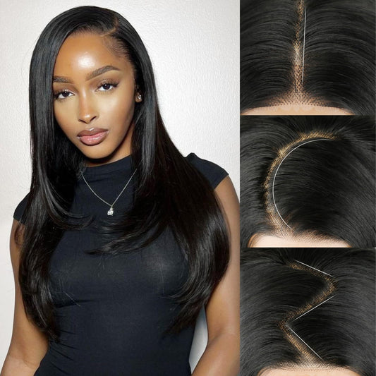 26inch 4*6 Lace Wig Long Straight Layered Cut Lace Front Wig for Women, Black Wigs/Pink Wigs/Blonde Wigs/ Gingger Wigs