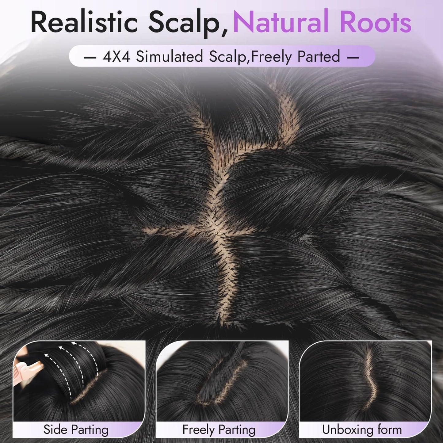 Long Wig with Bangs for Women,Layered Hairstyle Synthetic Heat Resistant for Daily Party Use