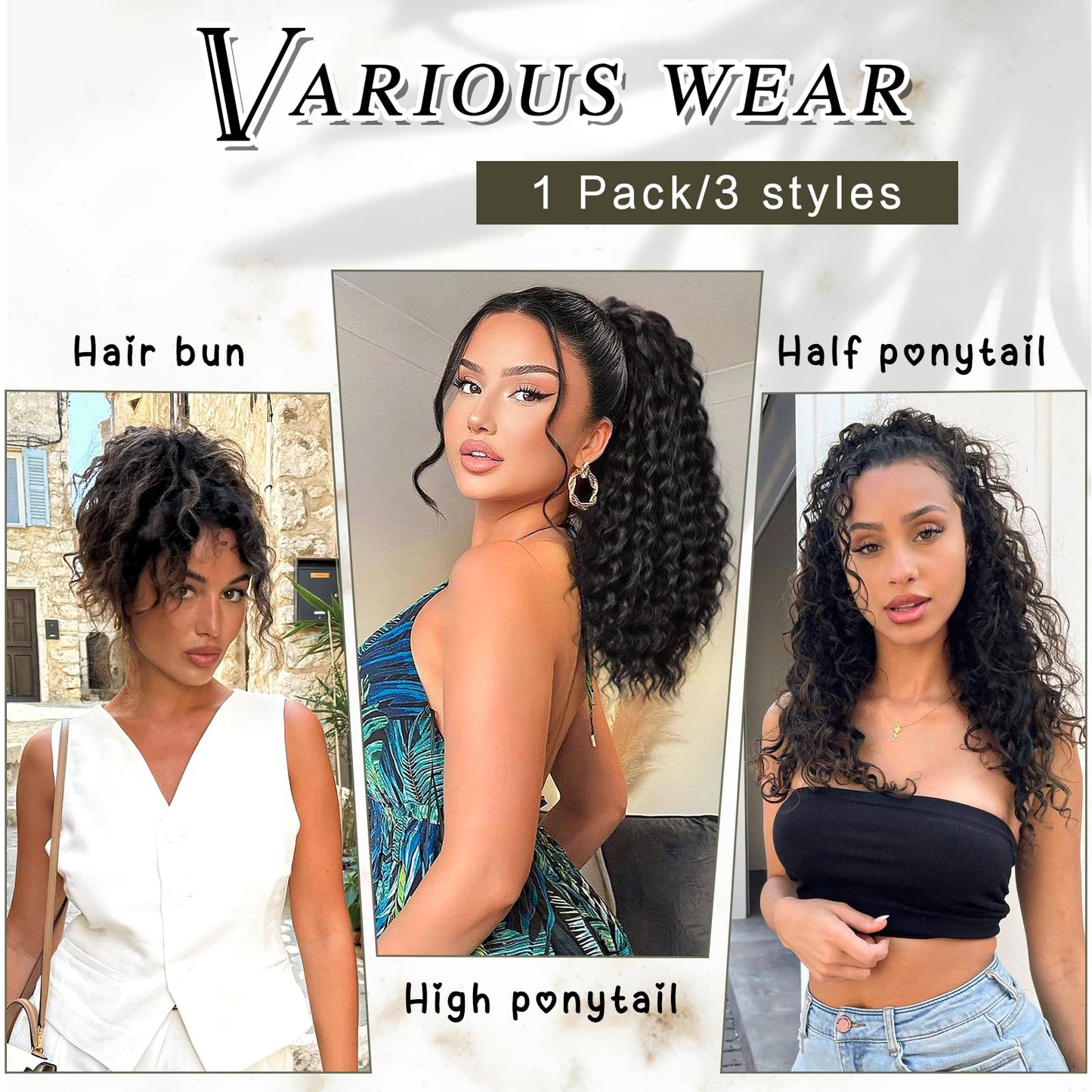 Ponytail Extension Drawstring Ponytail for Daily Use