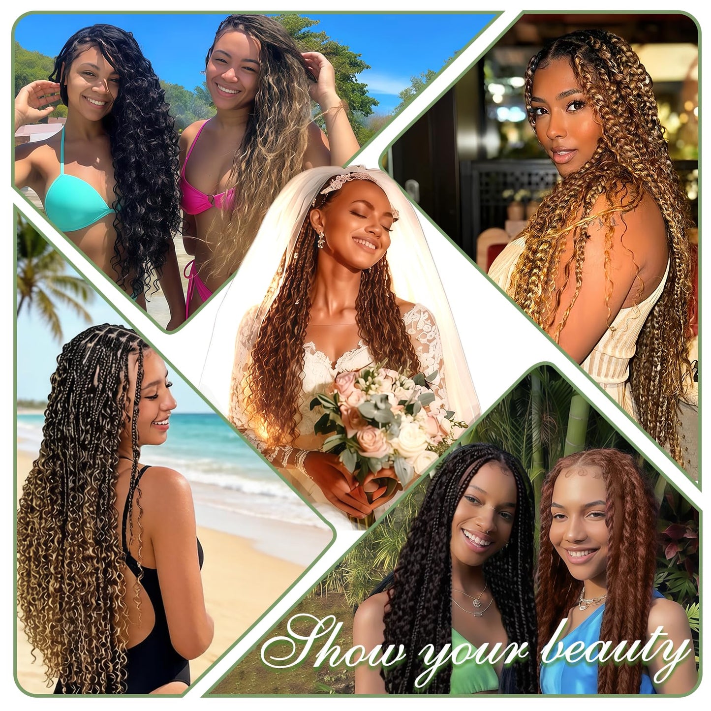 Human Braiding Hair for Boho Braids