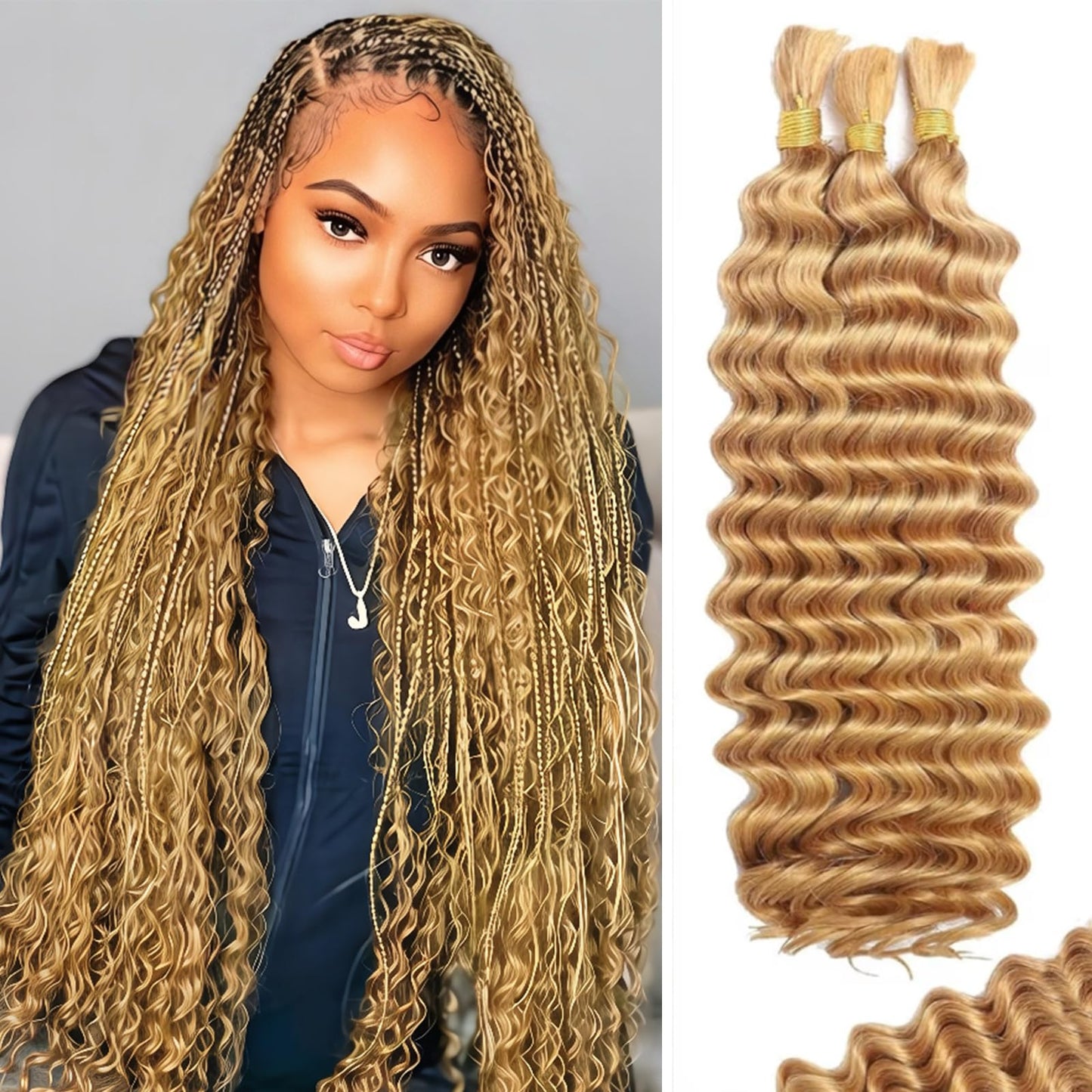 Human Braiding Hair for Boho Braids